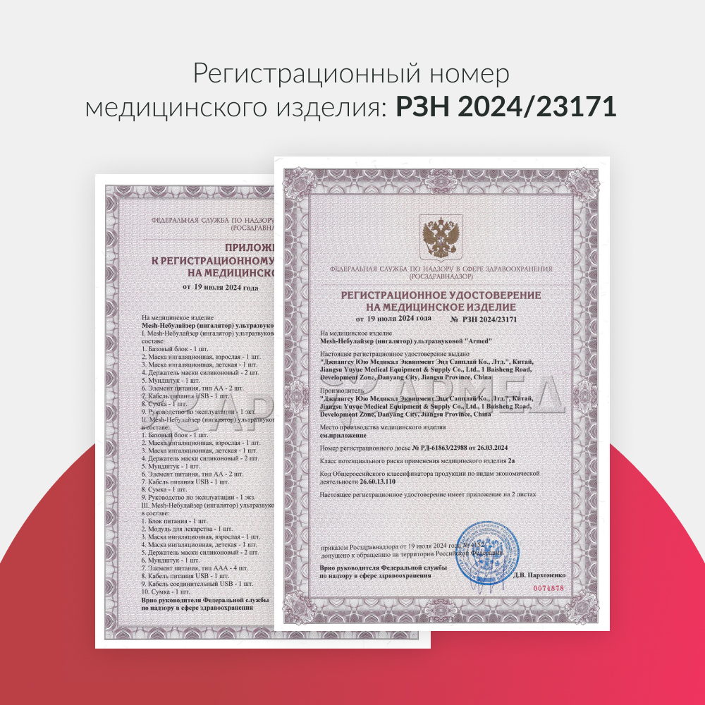 Mesh-небулайзер медицинский Армед M102 
